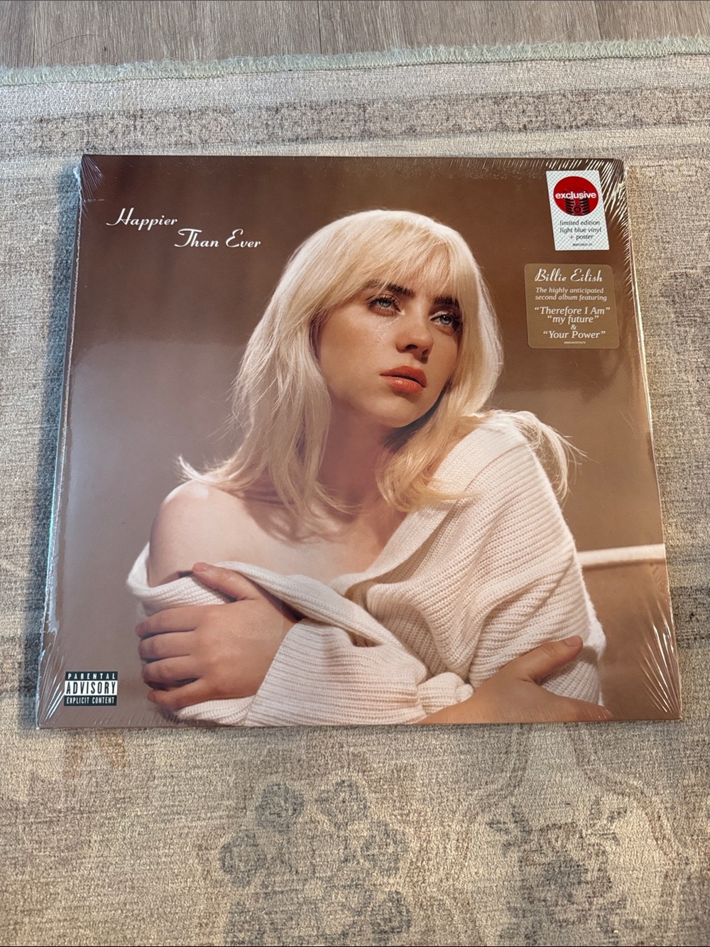 Billie Eilish "Happier Than Ever" Vinyl target light blue vinyl sealed